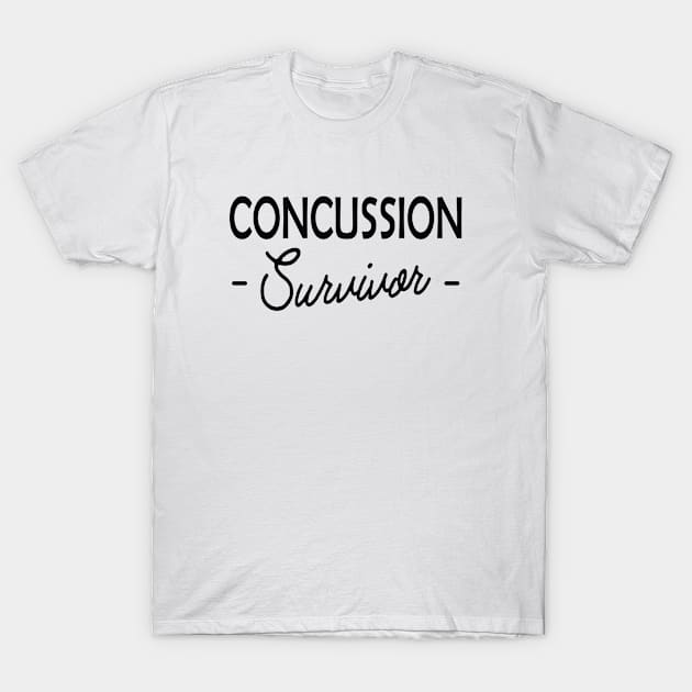 Concussion Survivor T-Shirt by KC Happy Shop
